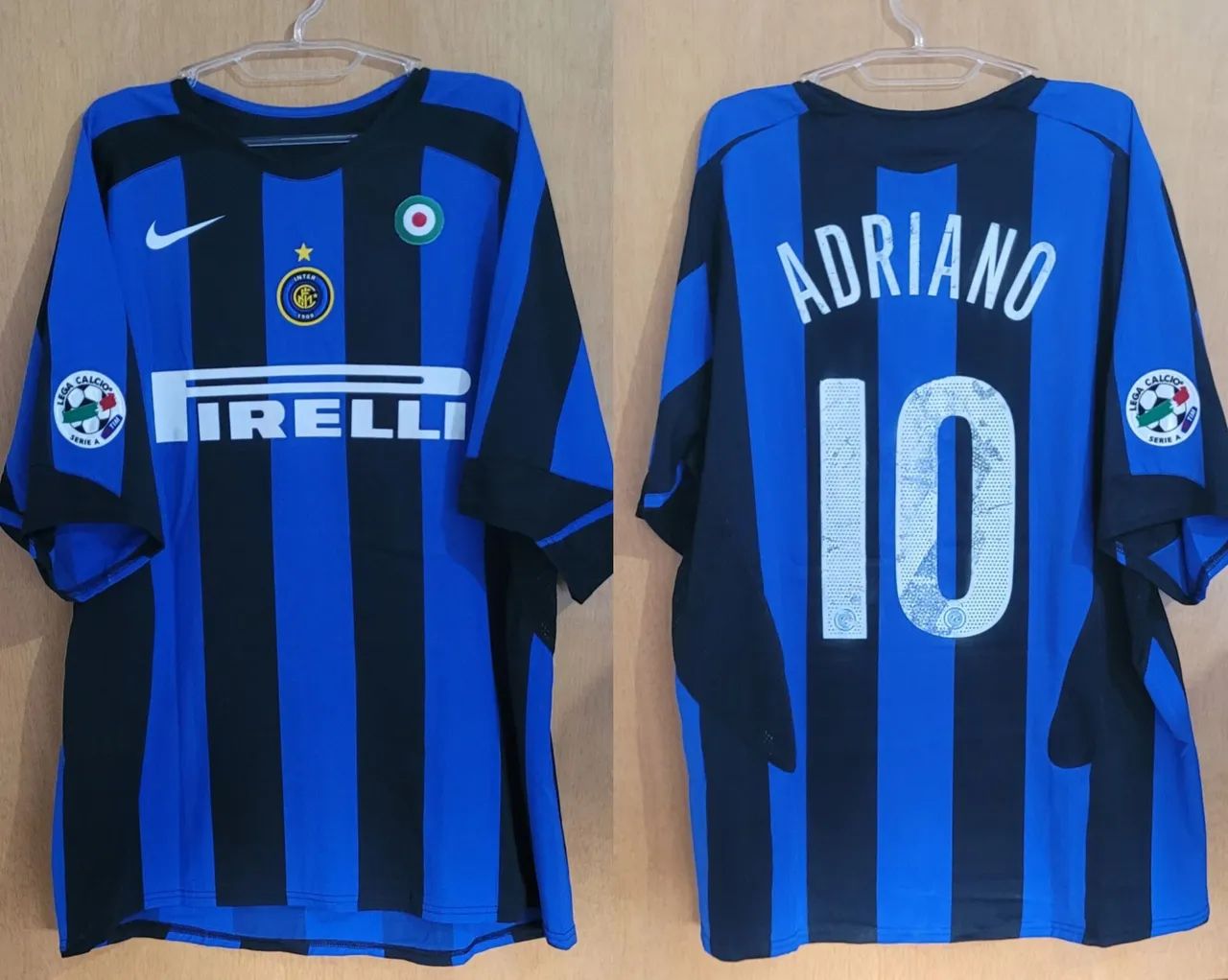 Camisa de Jogo Adriano Imperador 2005 Inter de Milão XL Made in Bulgária 