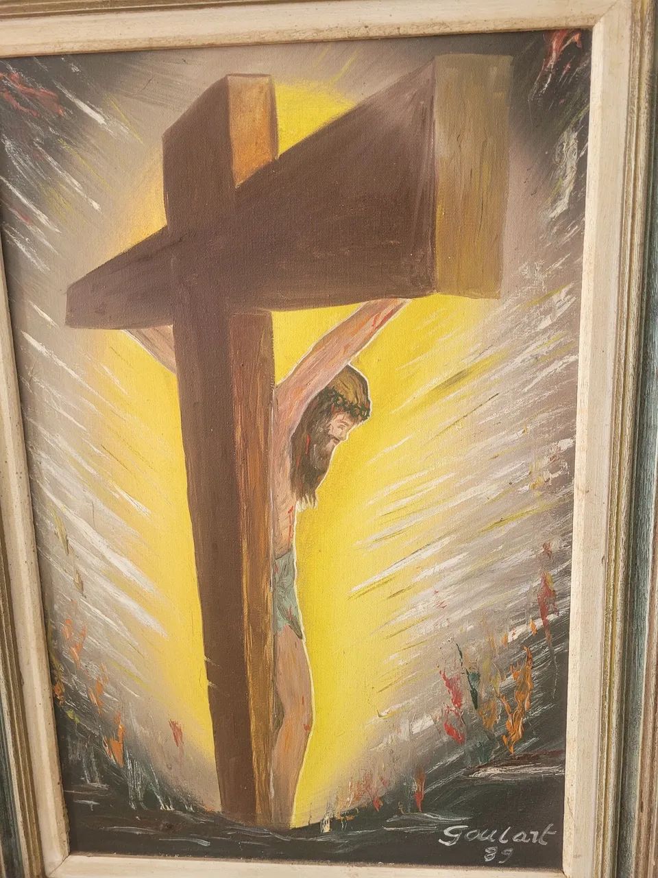 Lindo quadro Jesus tamanho 80x60 - Redução no preço - Foto 2