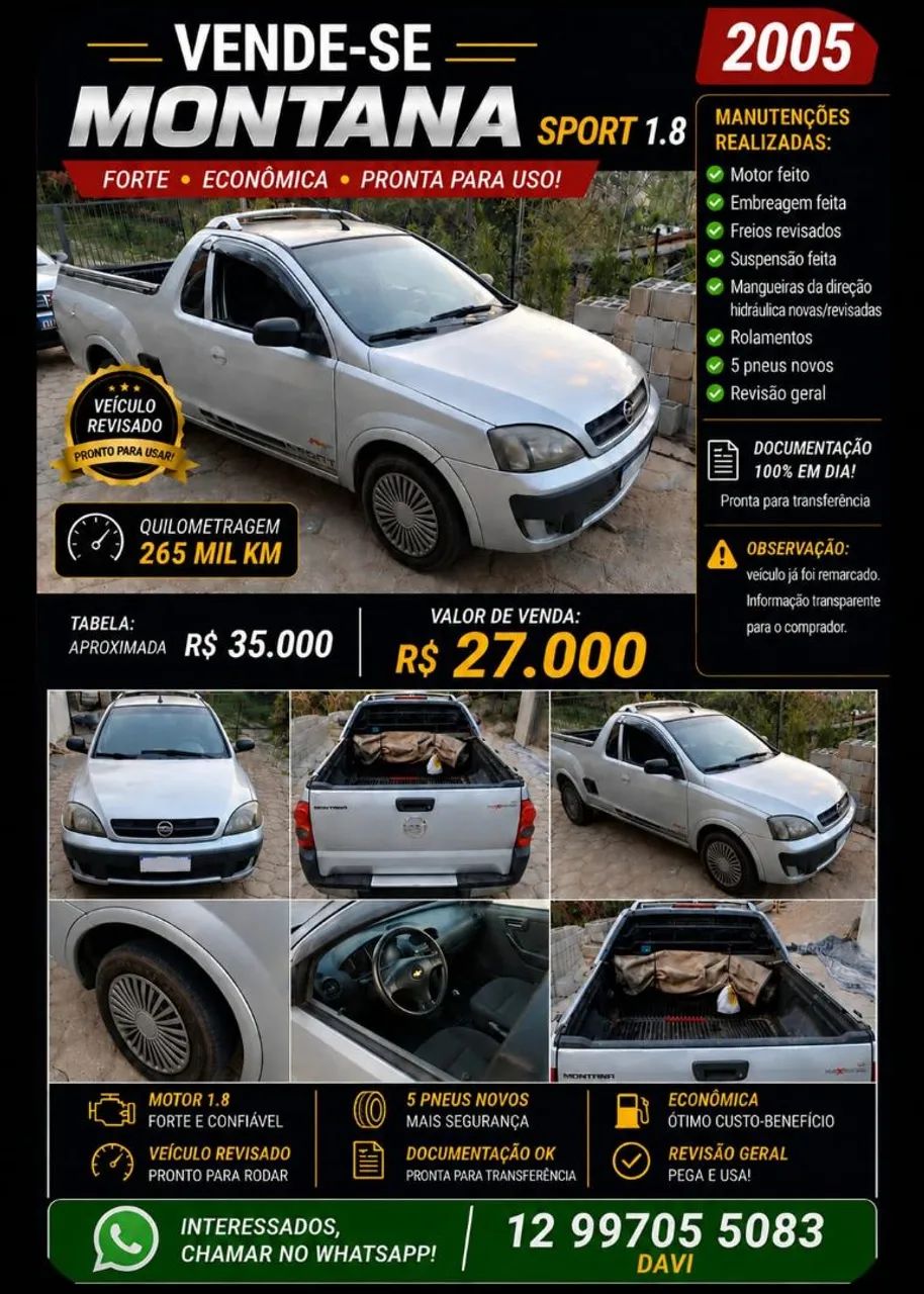 Chevrolet Montana MONTANA Sport 1.8 MPFI FlexPower 8V 2005