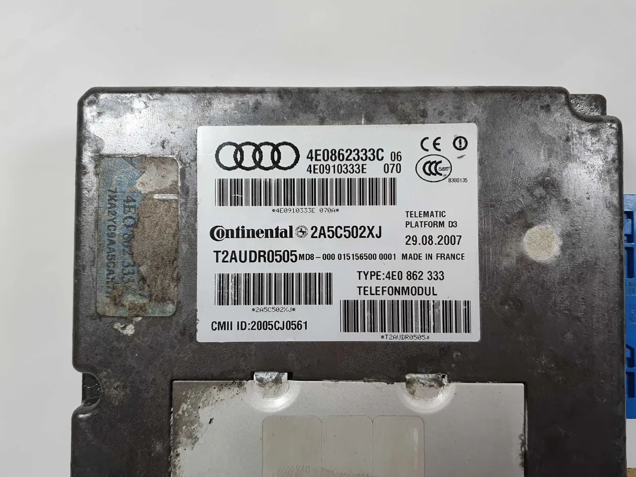 Módulo Telefone Celular Audi A8 D3 2003 A 2009 4e0862333c