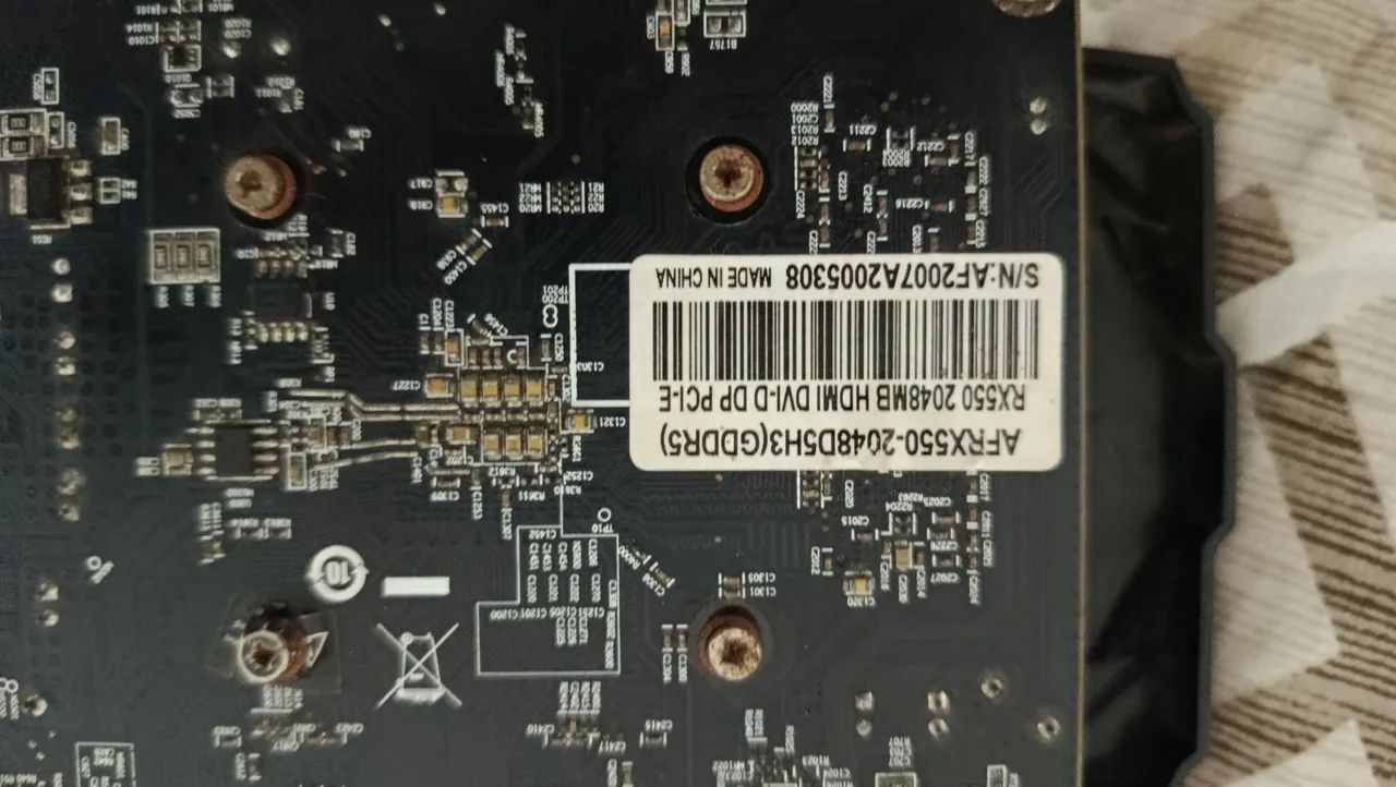AMD RX550 AFOX 2GB GDDR5 com defeito - Foto 4