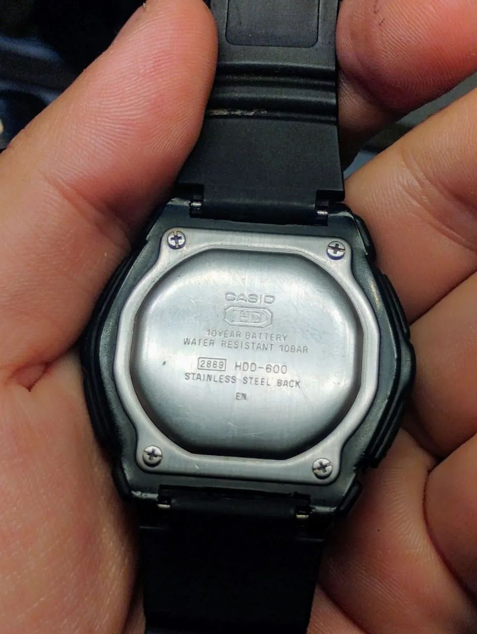  Casio Illuminator cronógrafo HDD-600 2889 digital 100M WR 40mm - Foto 3