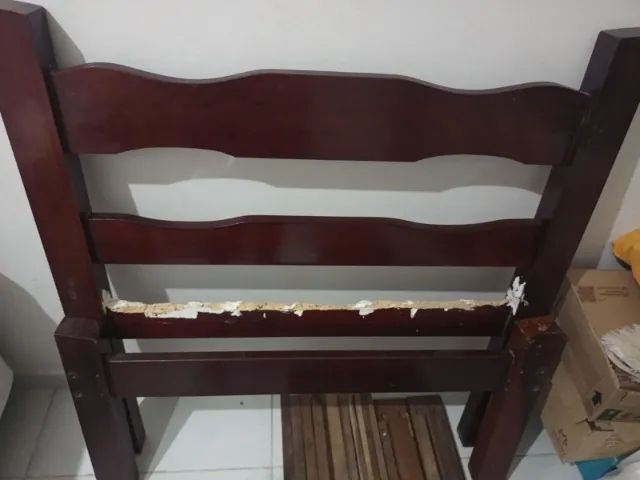 Cama Solteiro sem colchão completa com parafusos e etc - Foto 4