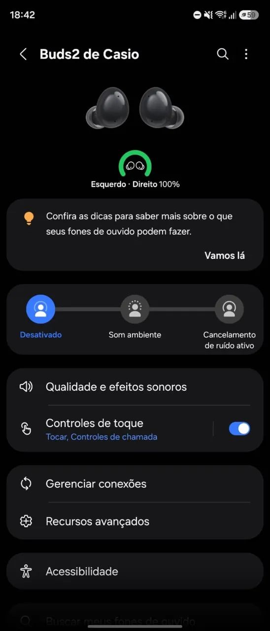 Samsung Galaxy Buds 2 Grafite / Preto - Foto 4