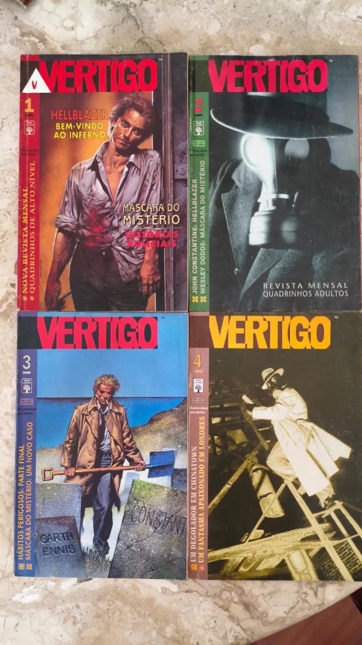 HQs Vertigo Hellblazer John Constantine Wesley Dodds (1, 2, 3 e 4)