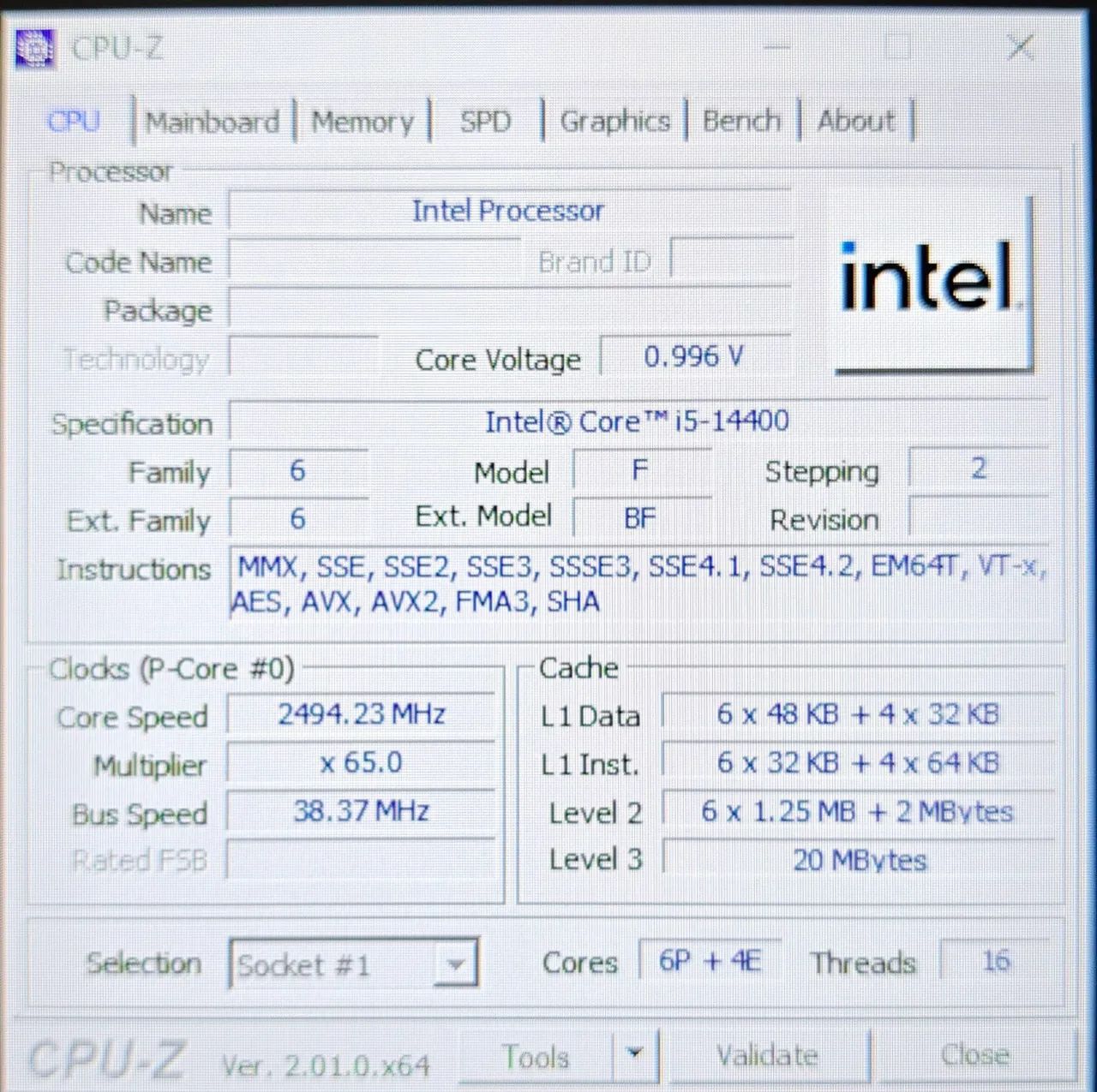 Processador Intel Core i5-14400 (LGA1700, 14ª Gen, Vídeo Integrado) - Excelente Estado  - Foto 5