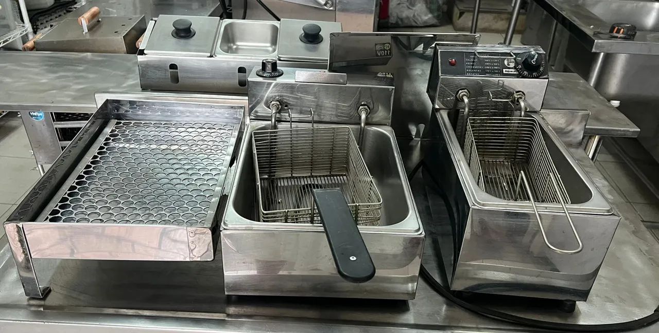 Kit 6 equipamentos Para Lanchonete fritadeira e outros  - Foto 4