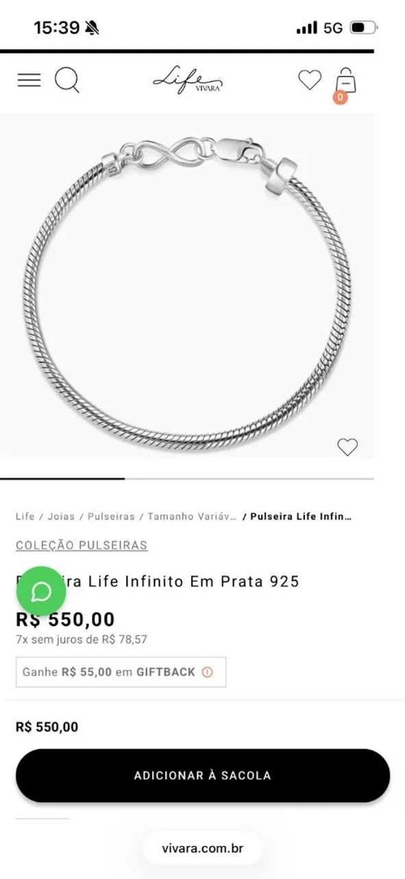 Pulseira Vivara original  - Foto 2