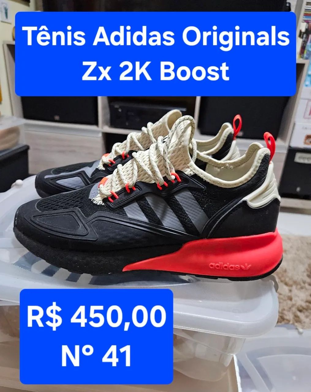 ☆上②☆ Tênis Adidas Originals ZX 2K Boost - Calçados Esportivos - Igarapé