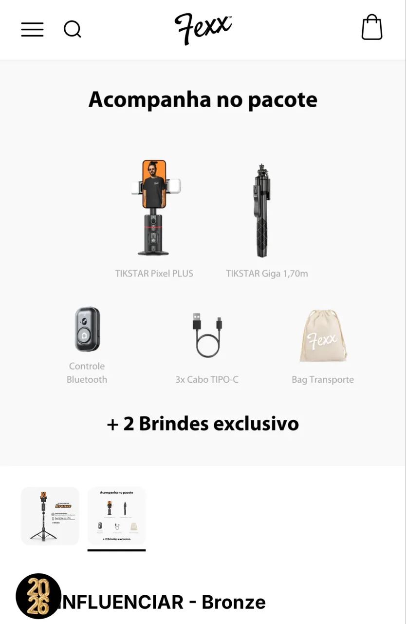 Fexx Kit influenciar bronze novo - Foto 4