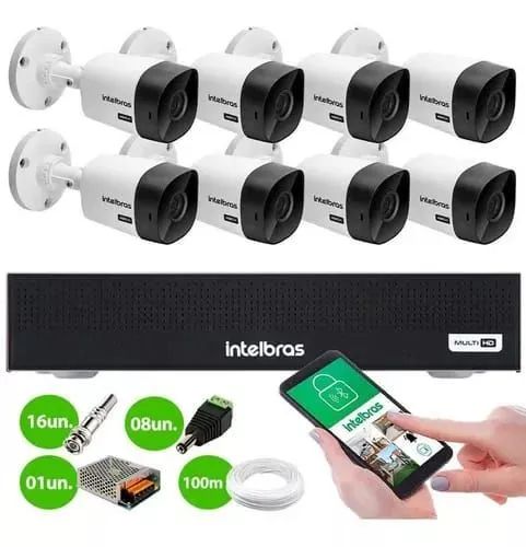 Kit 4 câmeras com dvr Intelbras  - Foto 5
