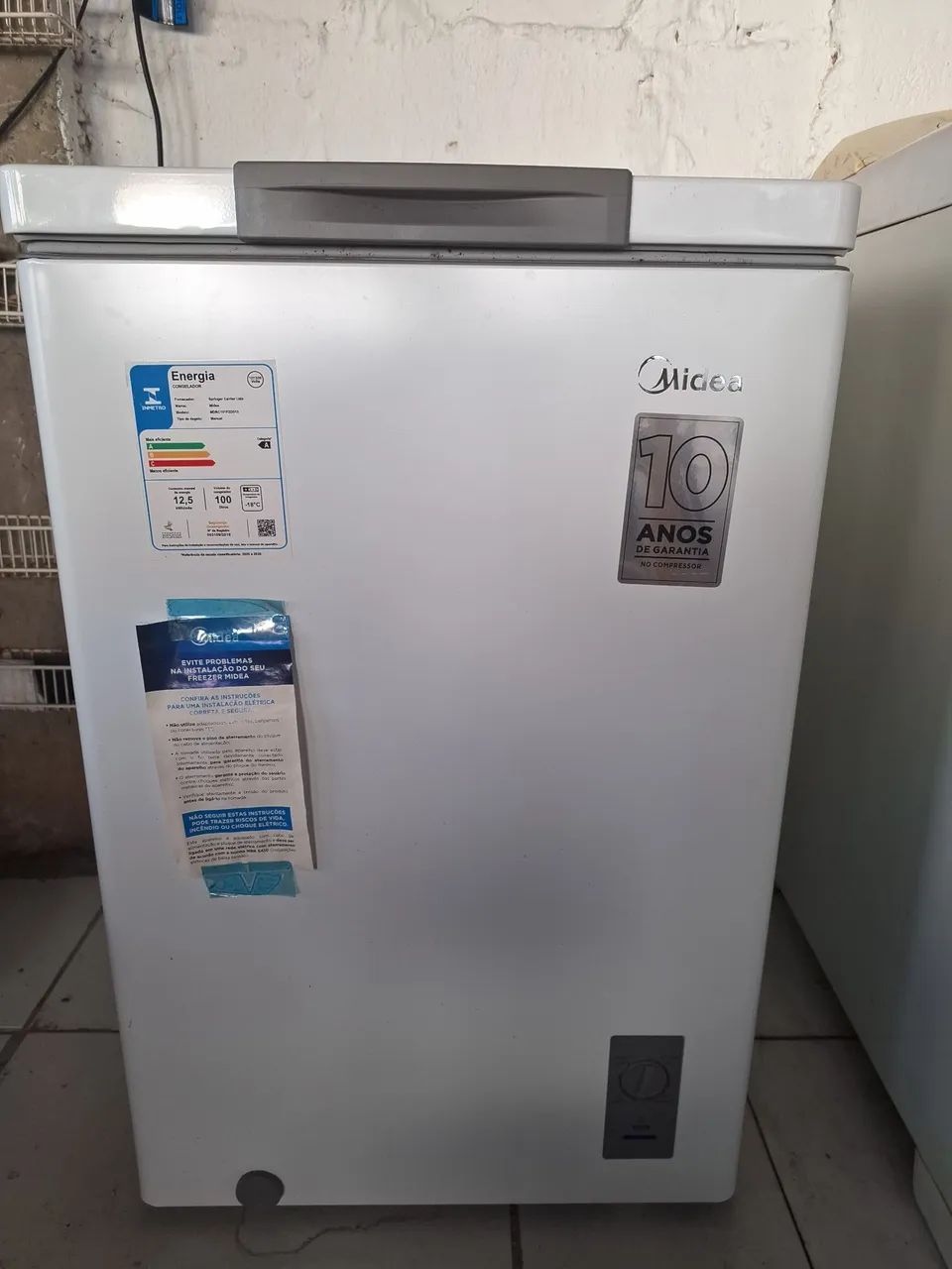 Freezer midea 100 litros