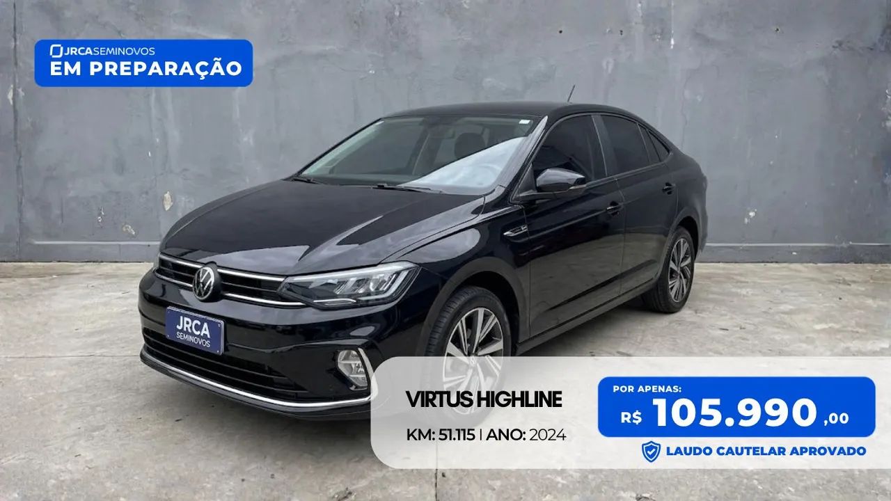 Volkswagen Virtus 1.0 200 TSI HIGHLINE AUTOMÁTICO 2024