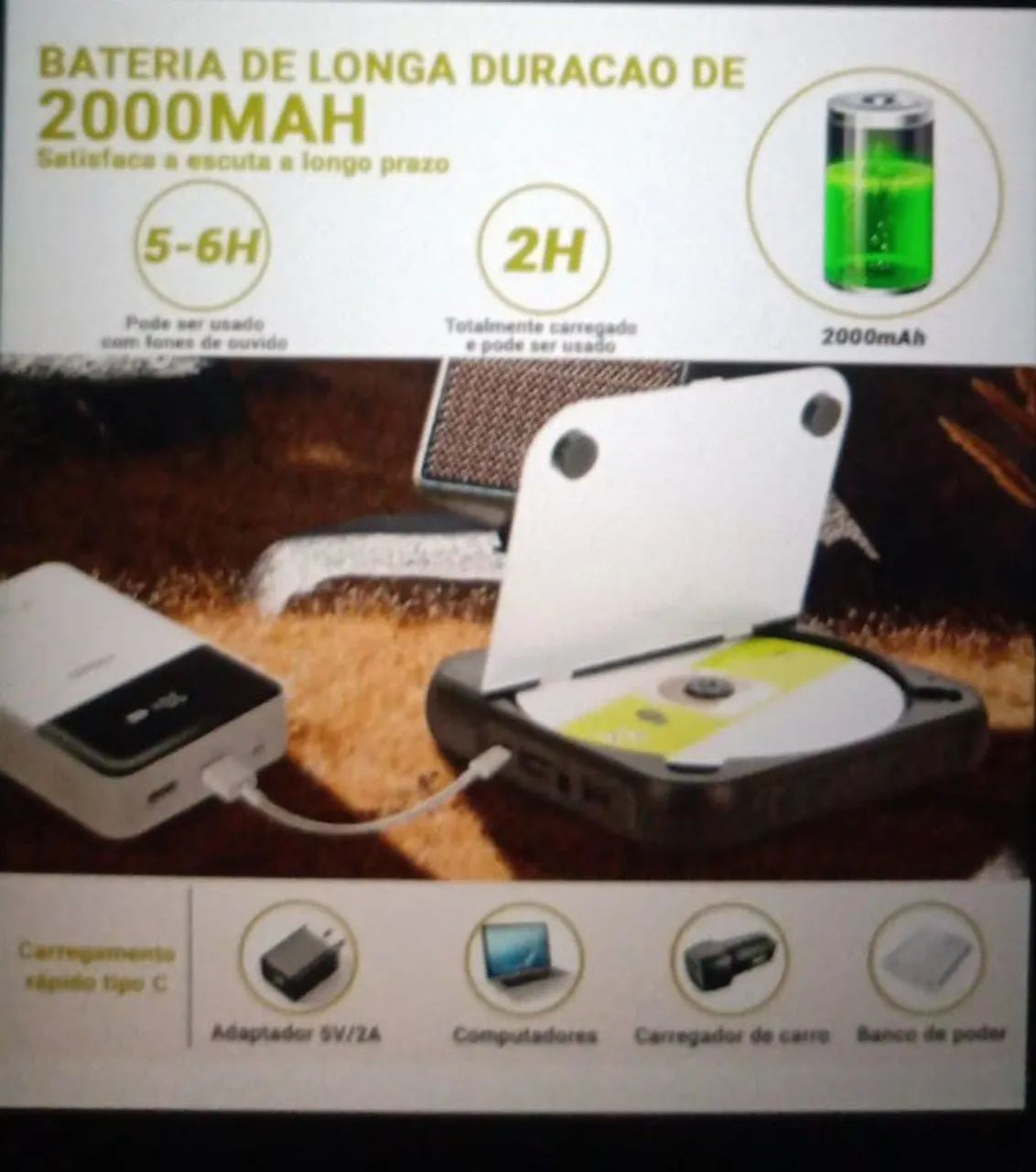 Toca CD e DVD player Mp3 MP4 e muito mais  - Foto 4