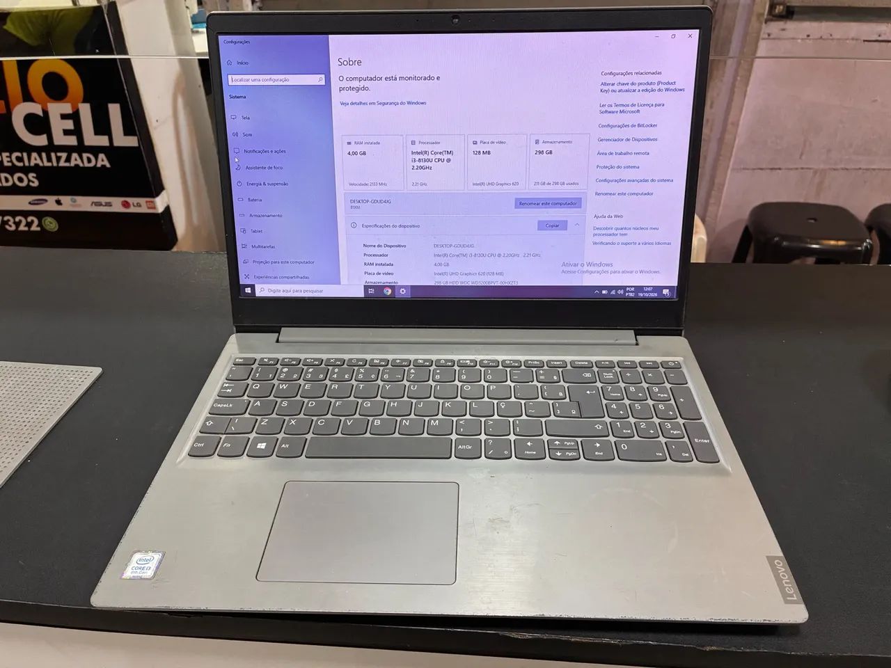 Notebook Lenovo 15,6 polegadas - Foto 3