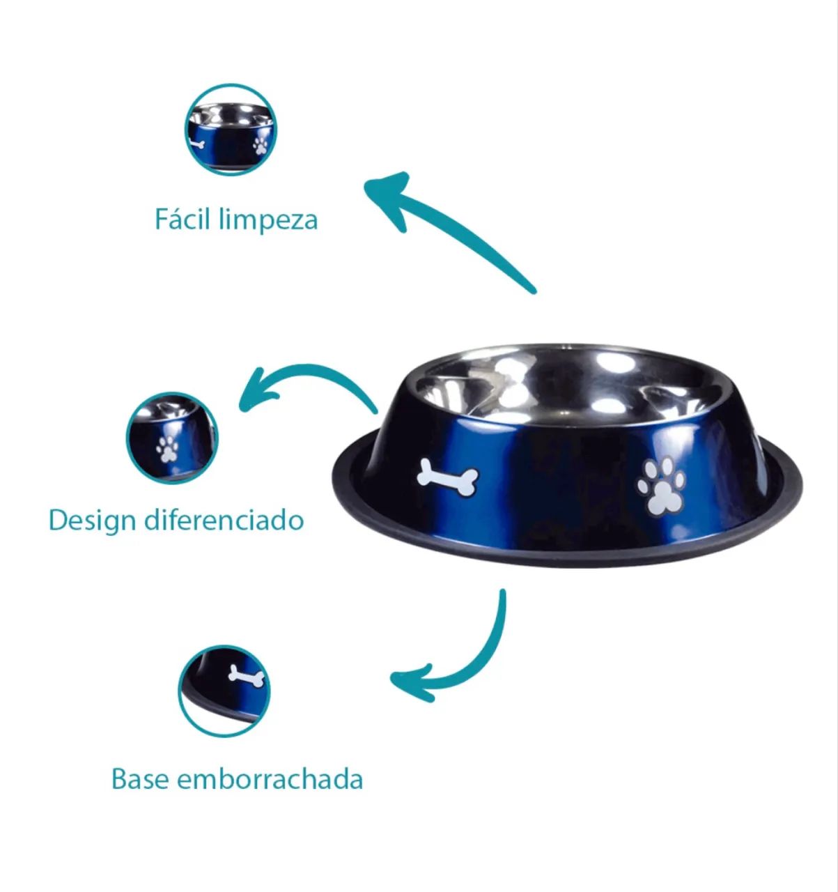 Comedouro e Bebedouro Inox - Foto 2