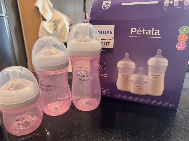 Kit de Mamadeiras Philips avent rosa