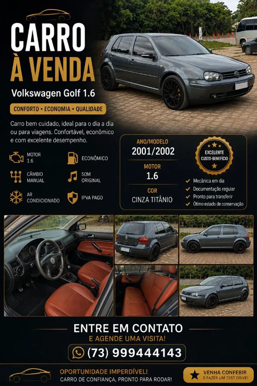 Volkswagen Golf 1.6 MI/ 1.6 MI Gener./black & Silver 2002