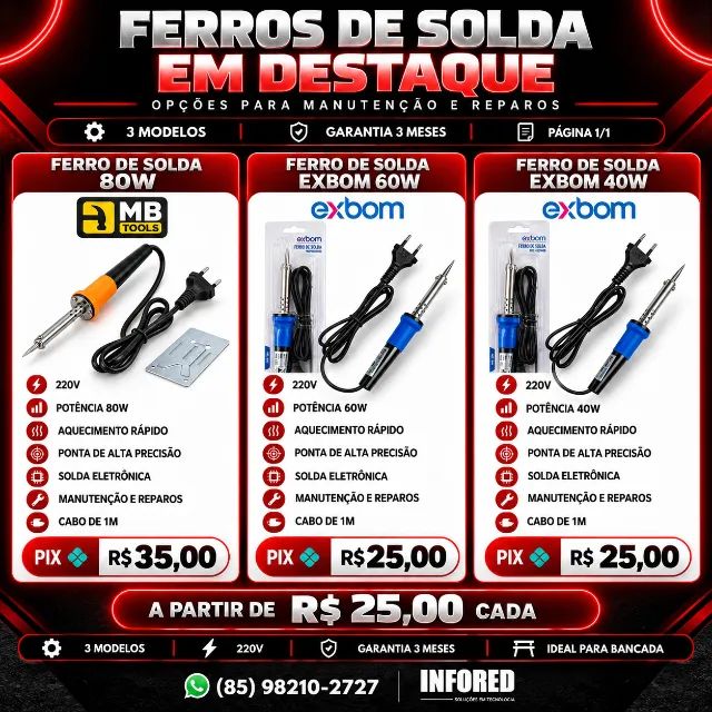 Ferros de Solda em Destaque 