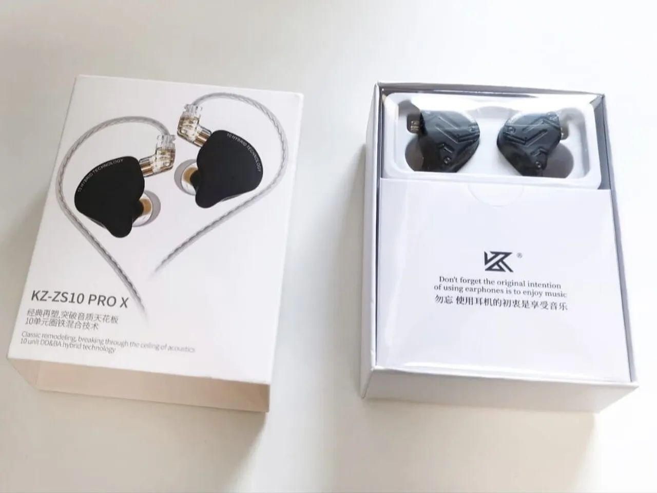 Fone KZ ZS10 PRO X Sem Microfone Alta Qualidade - Novo Caixa