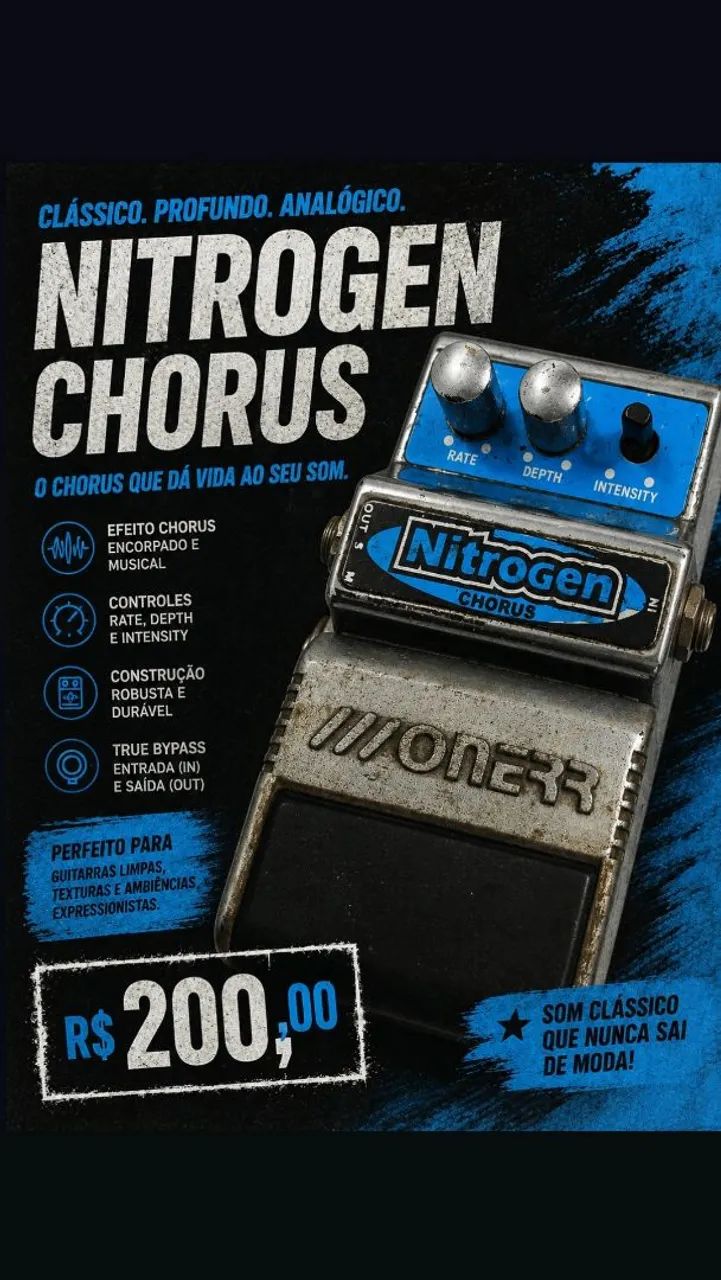 Pedal Guitarra Chorus Onner