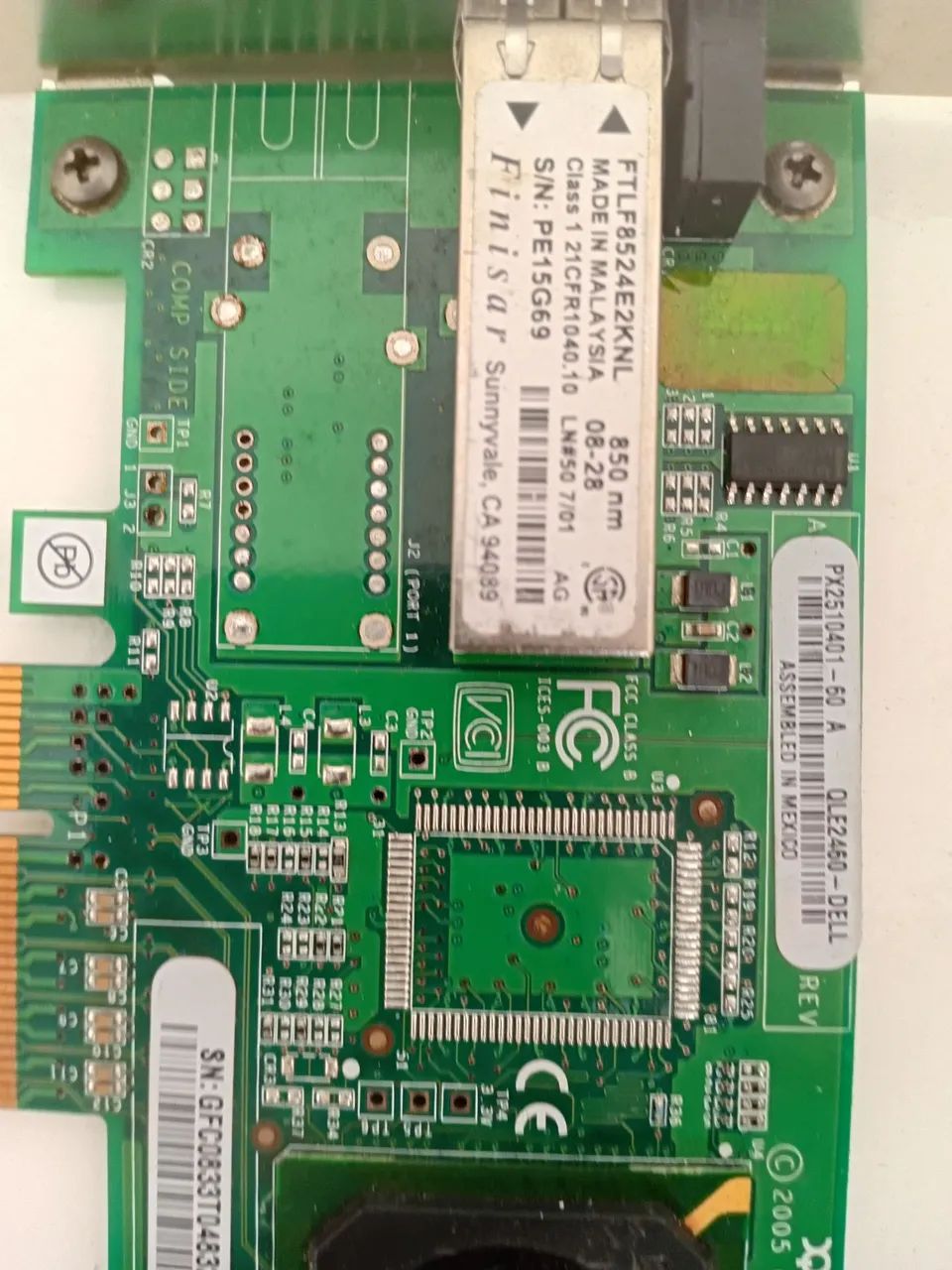 4 placas fibre channel modulo transcendentor