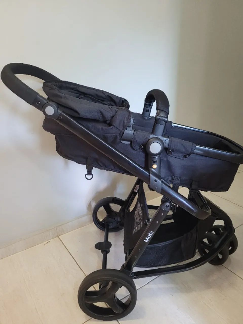 Carrinho Travel System Safety 1st Mobi Duo - Full Black (Impecável) - Foto 5