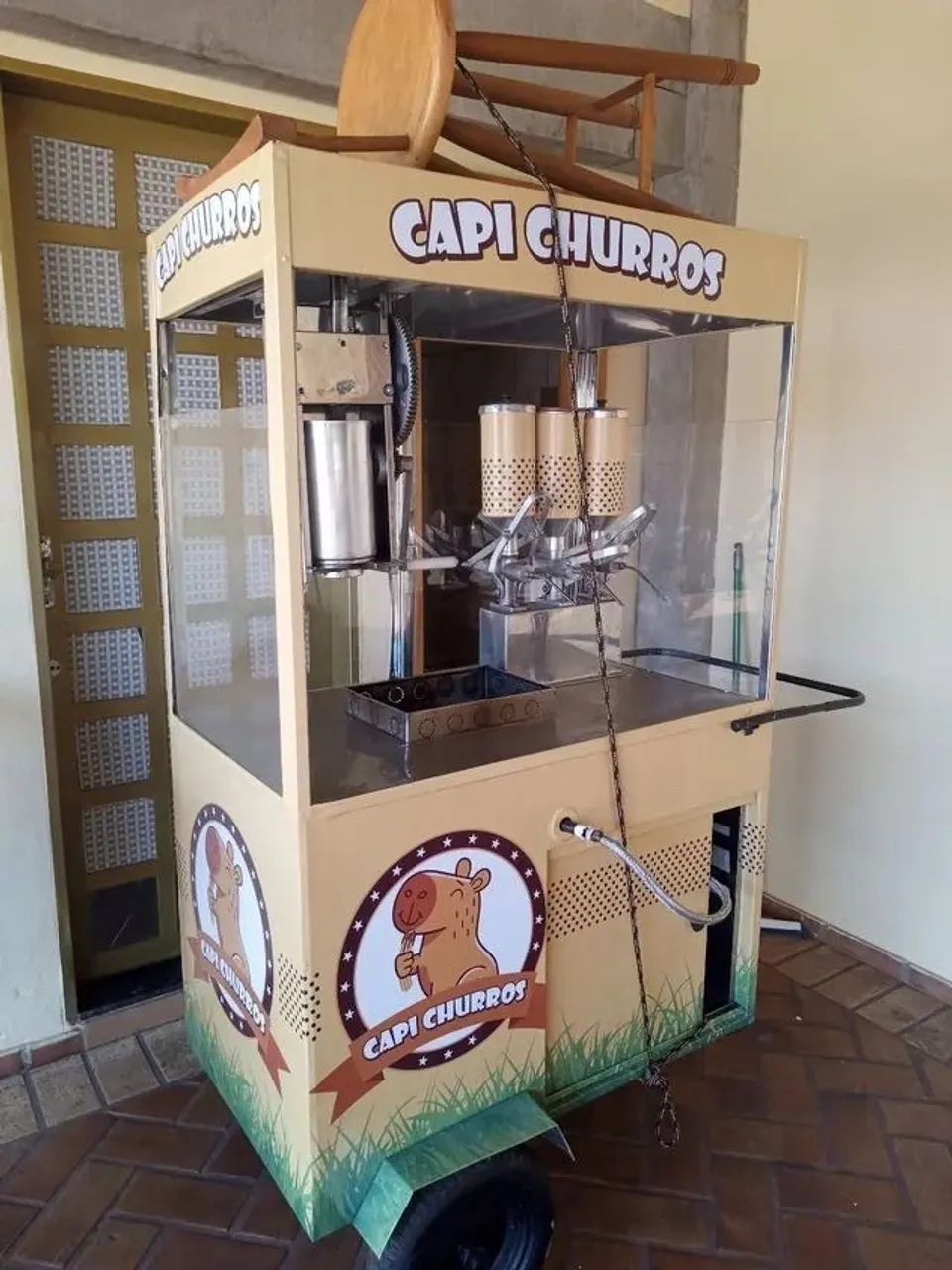 Carrinho de Churros Completo com Vitrine de Vidro - Foto 2