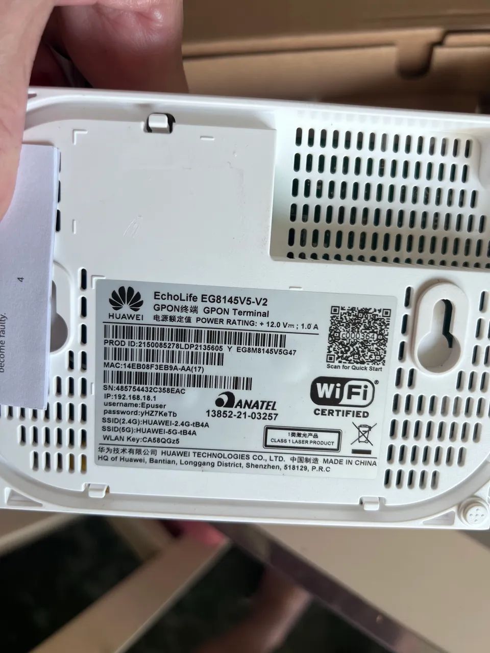 Huawei EchoLife EG8145V5-V2 
