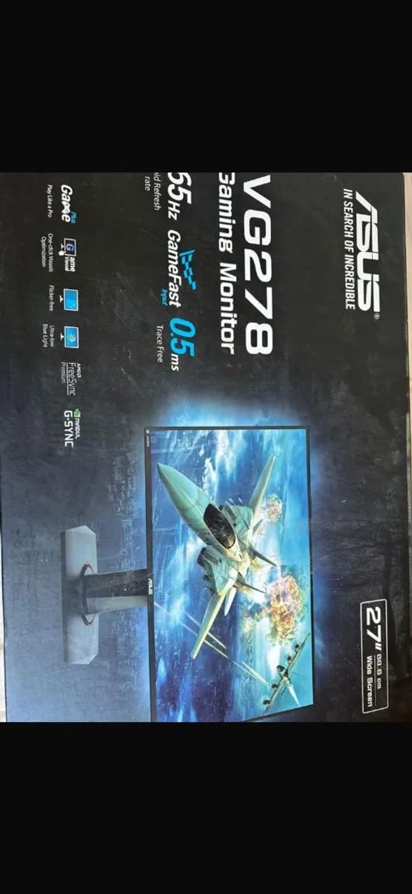 Monitor Azus. 27 polegadas. 1.65hz