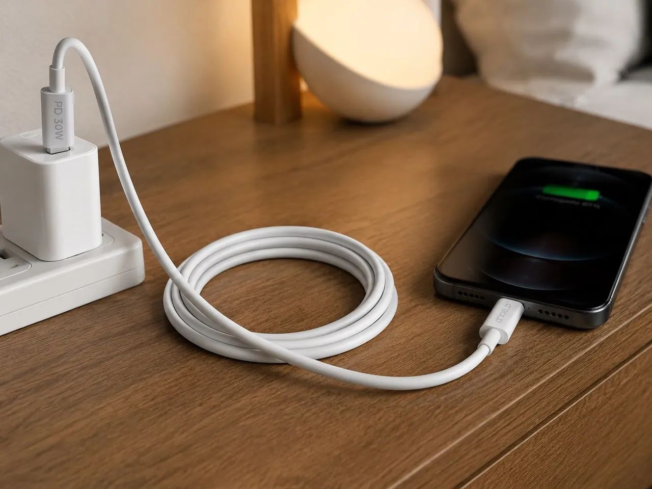 Cabo USB-C para iPhone Lightning 30W 1 Metro - Foto 3