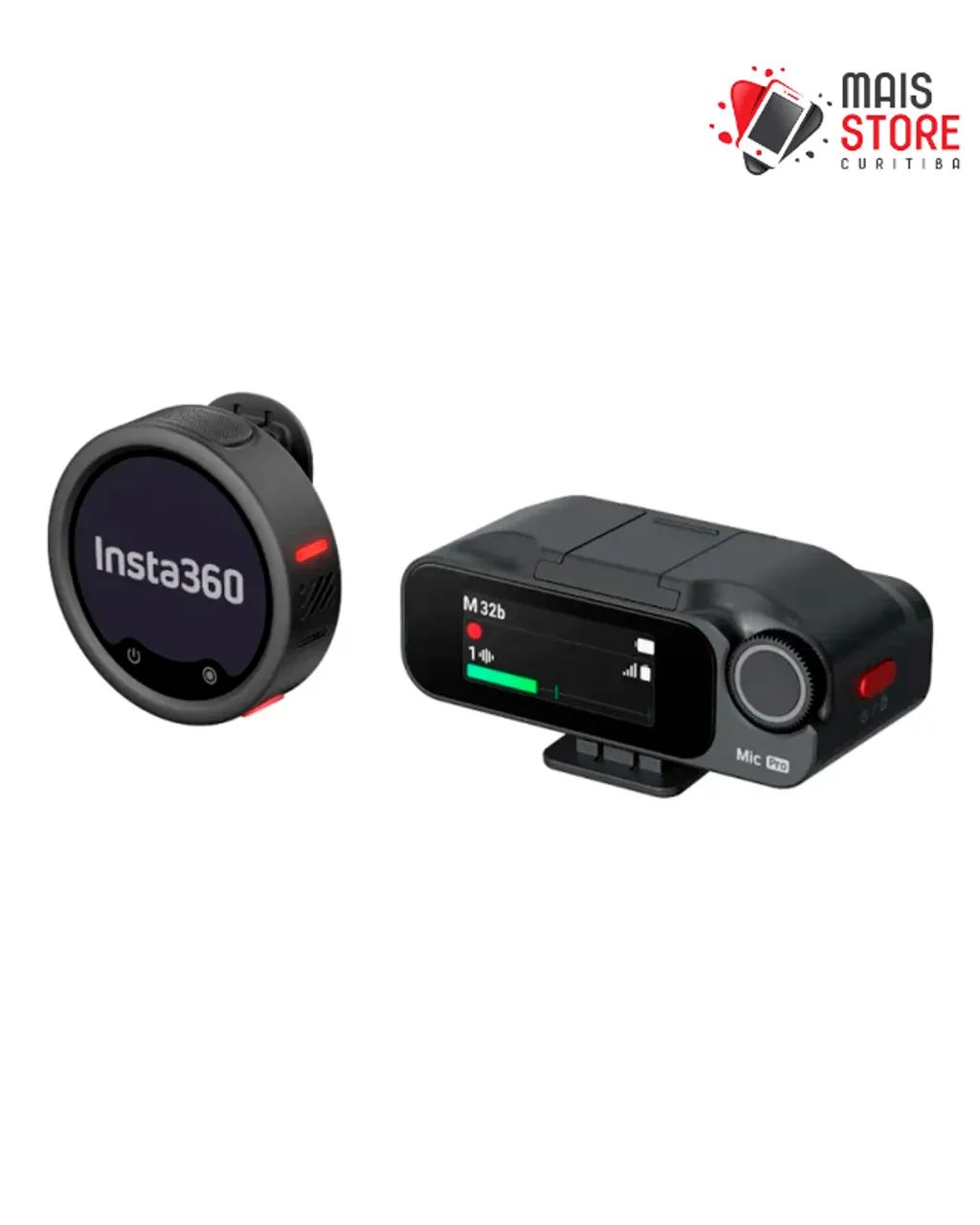 Microfone INSTA360 Mic Pro (1TX +1RX) - Lacrado na caixa