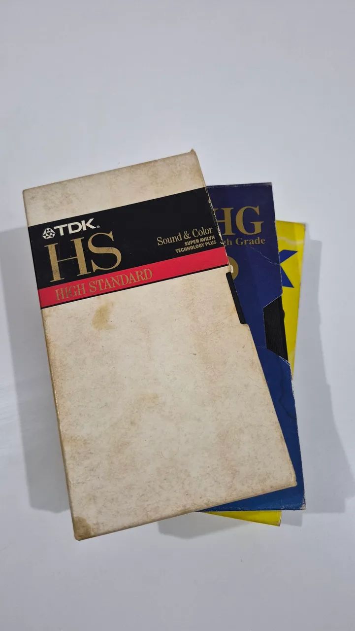 Fitas VHS usadas