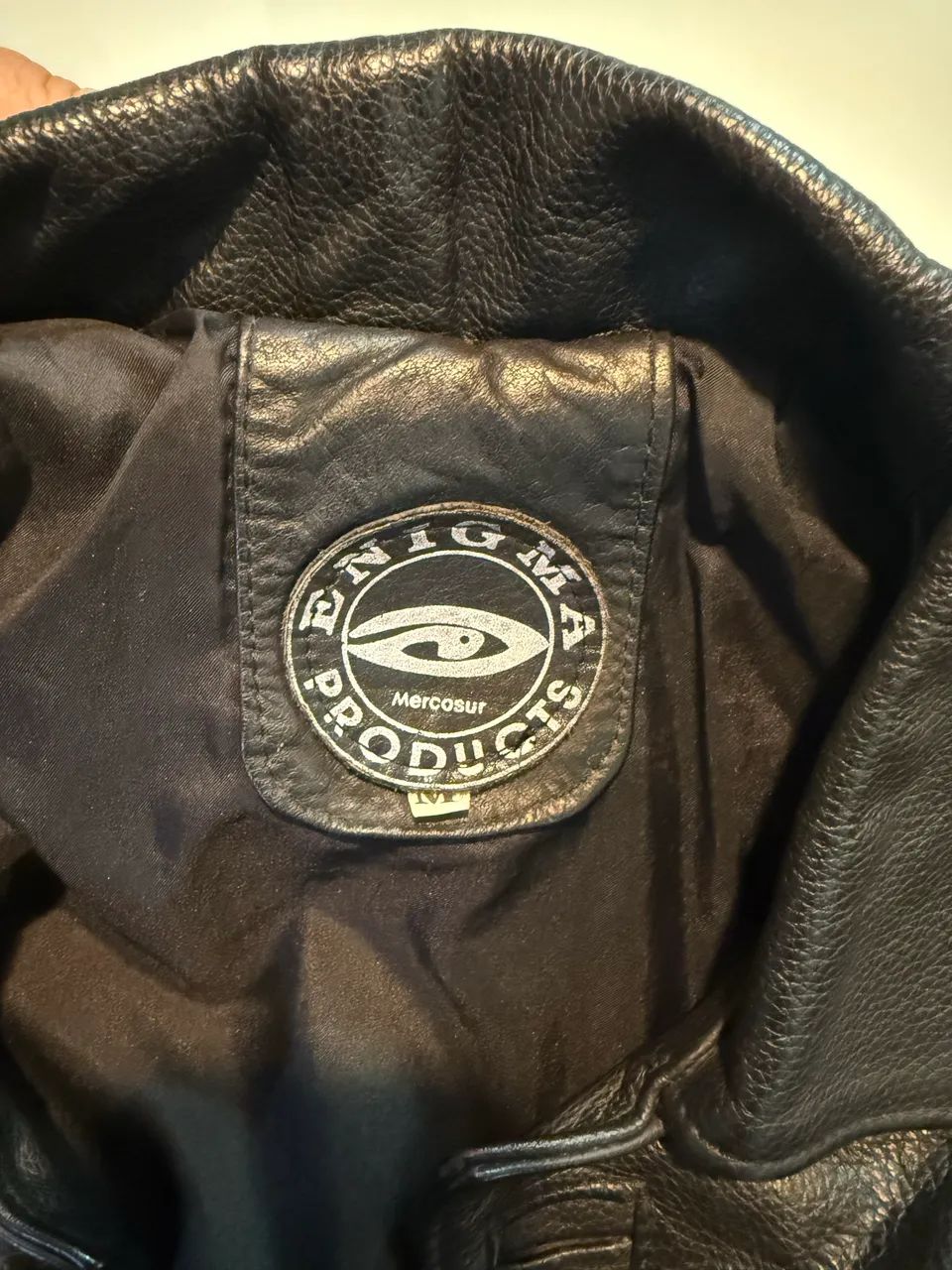 Jaqueta couro legítimo meio blaser