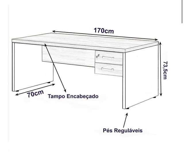 Mesa de escritório - escrivaninha  - Foto 2