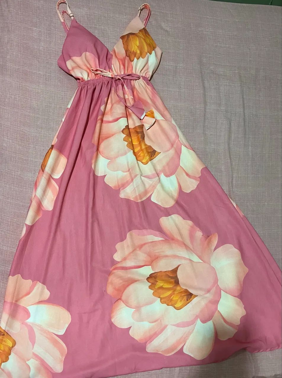 Vestido longo floral 