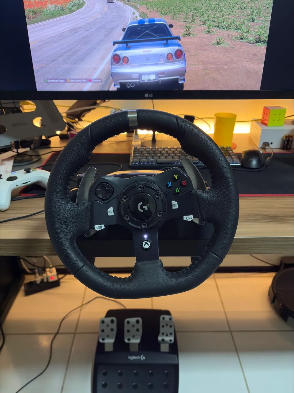 Volante Logitech G920 + Pedais - Xbox/PC
