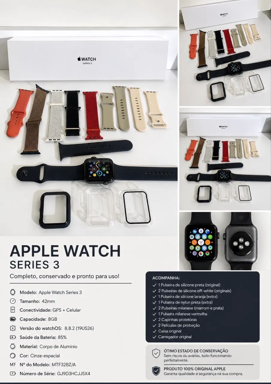 Apple Watch série 3 no precinho  - Foto 2