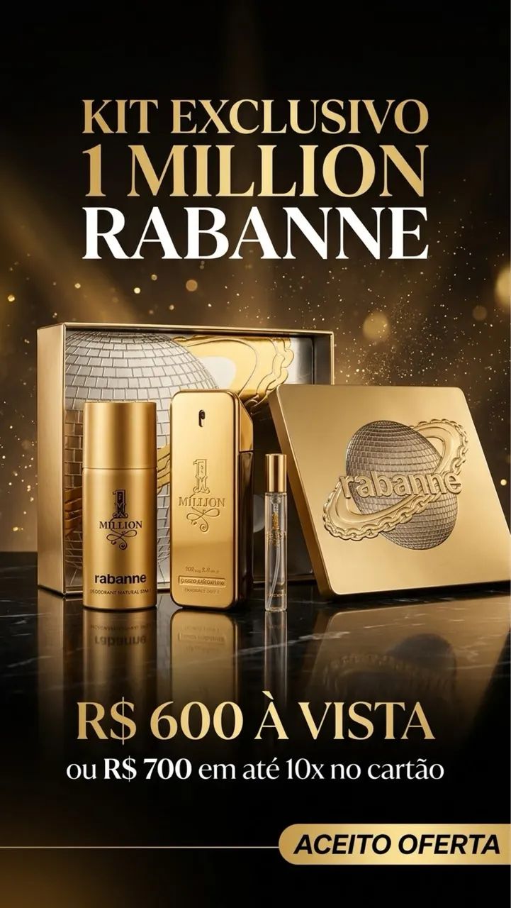 Kit 1 Million Paco Rabanne - Elegância e Poder! ? - Foto 2