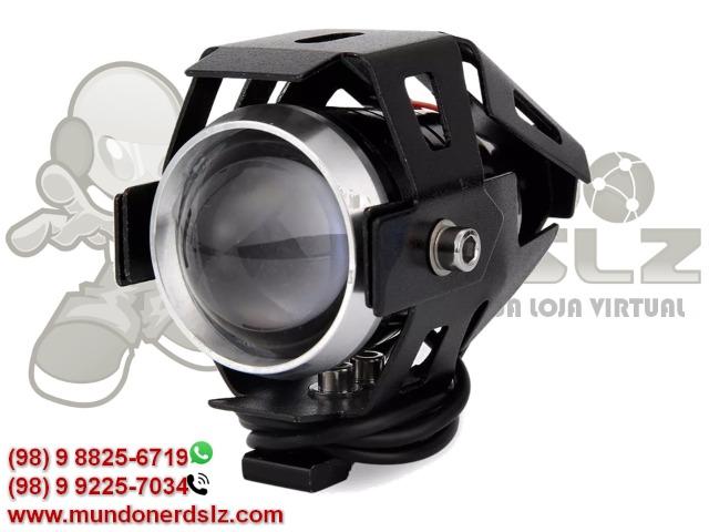 Farol de Led Milha Luz Auxiliar Neblina 1200 2p para Moto em São Luís MA - Foto 2