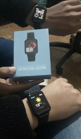 Promoção Smartwatch telefone Inteligente da Frequência Cardíaca Monitor de Pressão Arteria - Foto 2