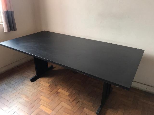 Mesa escritório 200x120cm preta