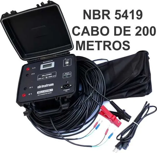 NBR 5419 Milliohm Meter 1A 200 metros Venda, Locação e Calibração