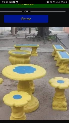 Mesas de concreto decoradas - Foto 5