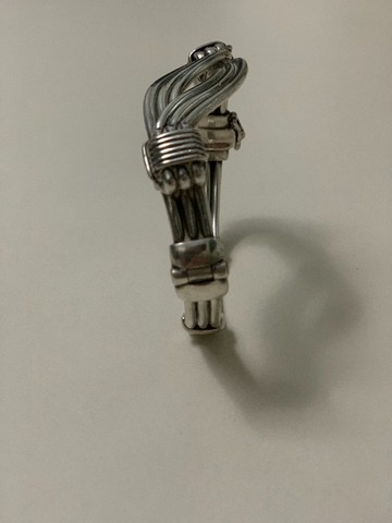 Guerreiro - Pulseira Prata 925 Feita Sob Encomenda - Foto 5