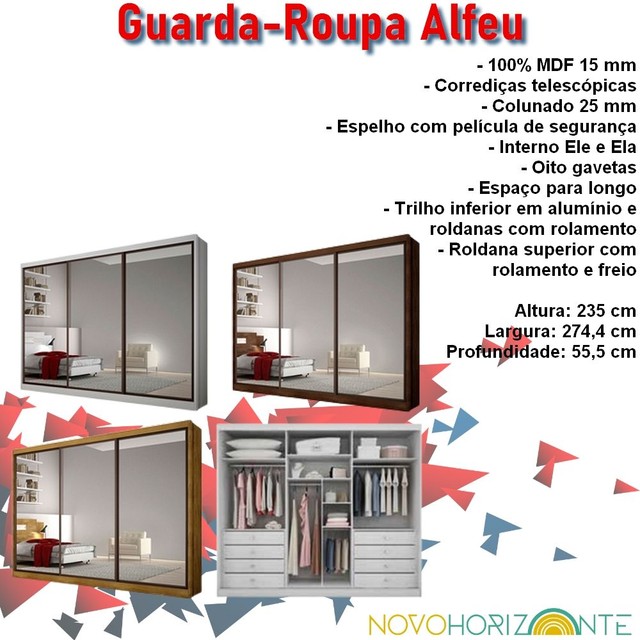 Quarto roupeiro 100% MDF com espaço ele e ela  - Foto 2