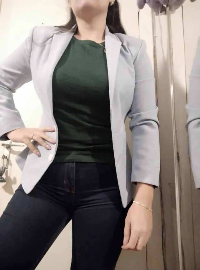 Blazer azul claro M