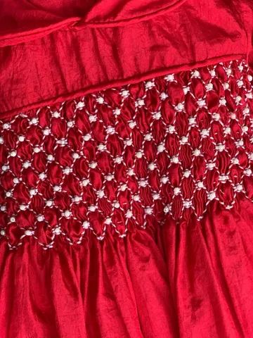 Vestido infantil Vermelho - Foto 5