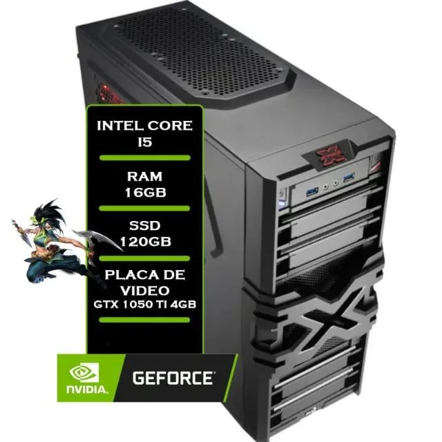 Pc Gamer I5 _ 16gb Ram_ Placa Vídeo Gtx1050 4 Gb