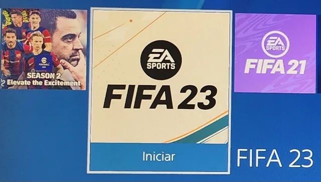 PS4 Slim 1 TERA c/ Jogos (FIFA 23, PES 23 e FIFA 21) - Videogames